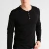 Pier One Langarmshirt - Black -Bekleidungsgeschäft e058243a8e774966b0e6878733b2791a