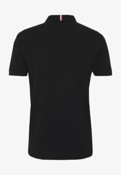 Pier One TRICOLORE TRIM POLO - Poloshirt - Black -Bekleidungsgeschäft e5df0f317d484d3e9ffb98ed2a328ff2