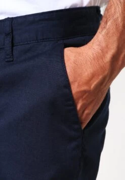Pier One SLIM FIT CHINO - Chino - Dark Blue -Bekleidungsgeschäft e9b0cf0937424b249f03ead3cee4c9bf