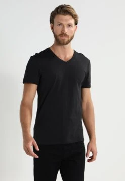 Pier One 2 PACK - T-Shirt Basic - Black 10 Pier One 2 PACK - T-Shirt Basic - Black -Bekleidungsgeschäft f5ae58d798ac495dae21da6170c2b2ec